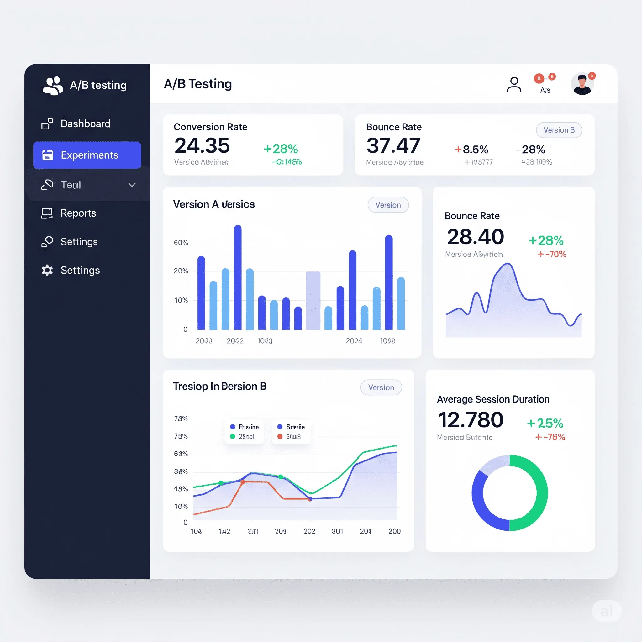 desktop screenshot illustrating rotation and display logic for multiple content variations