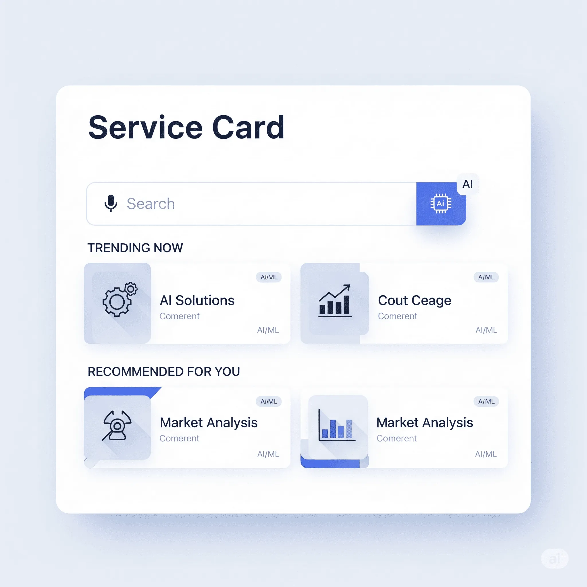 desktop interface showcasing fast-loading AI-driven search results with highlighted relevance