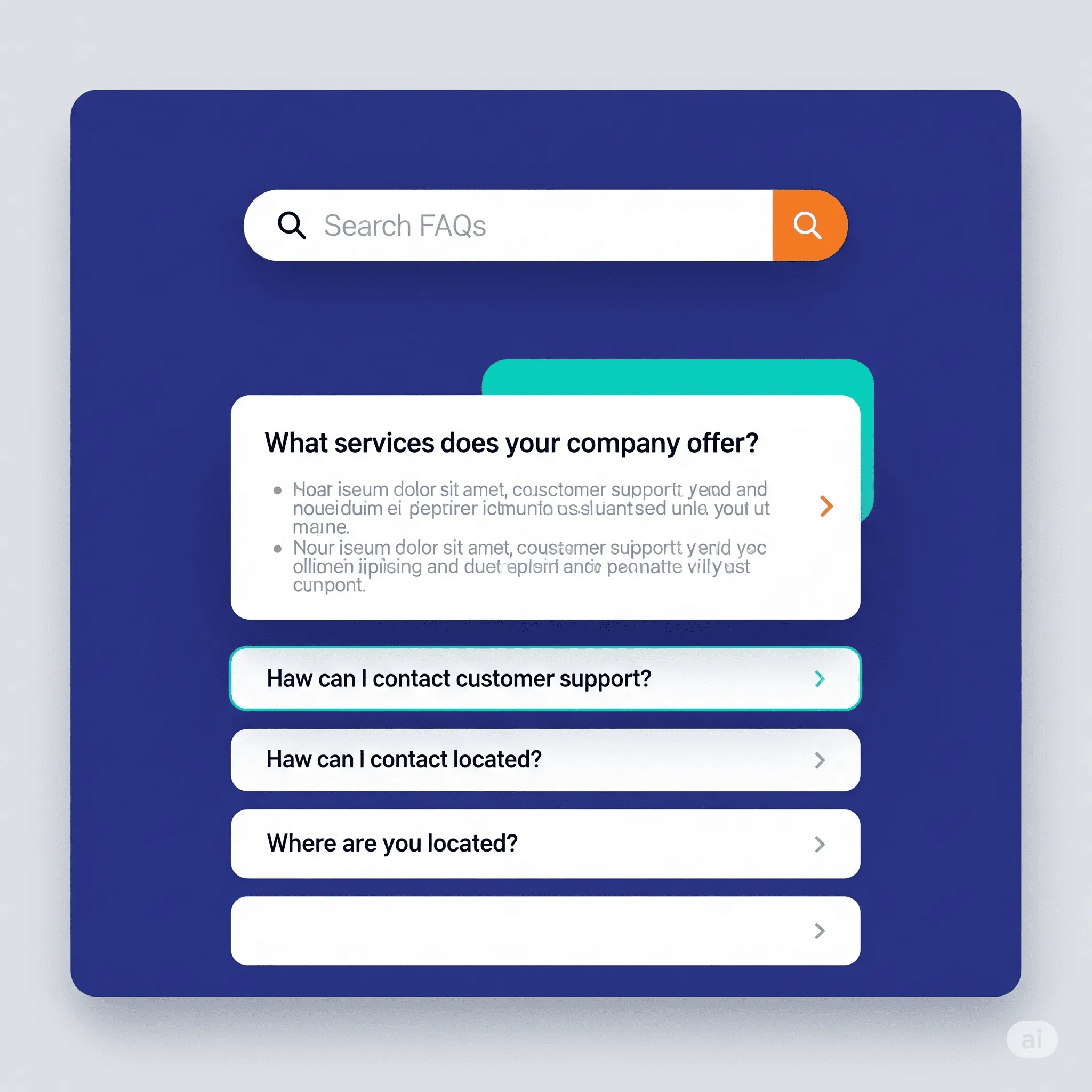 desktop view of FAQ section optimized with structured data for search engines