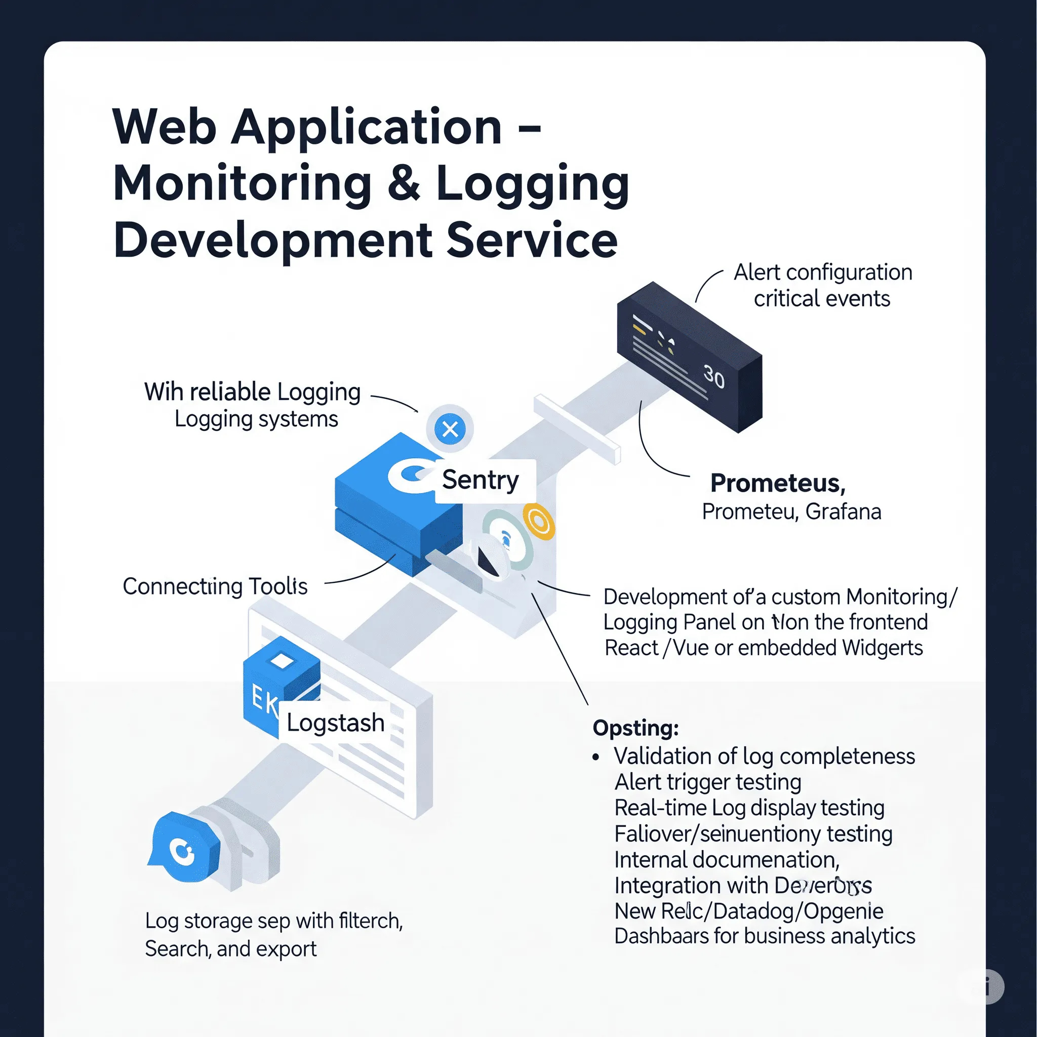 desktop preview of a live log stream with structured data and real-time error tracking