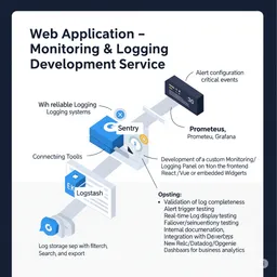 desktop preview of a live log stream with structured data and real-time error tracking