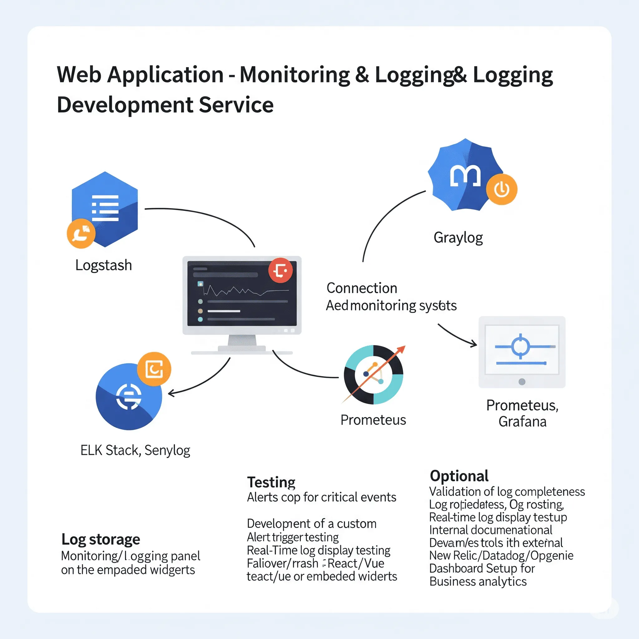desktop interface showing system health checks and performance metrics for backend services