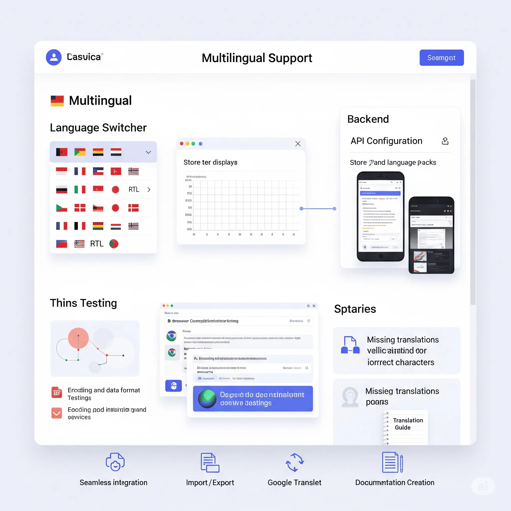desktop view showing multilingual SEO-friendly URL structure and translated content blocks for better international reach