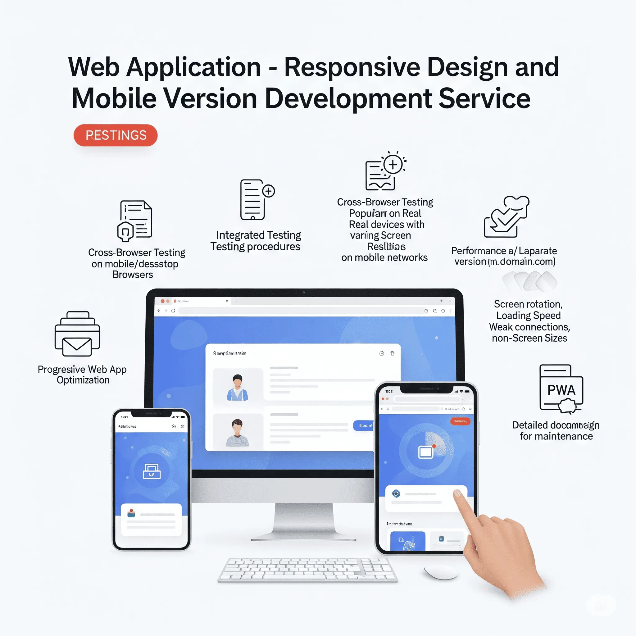 desktop view of optimized responsive navigation with adaptive menu and scalable design elements