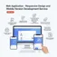 desktop view of optimized responsive navigation with adaptive menu and scalable design elements
