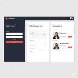 desktop preview of secure user login form with modern UI and responsive design