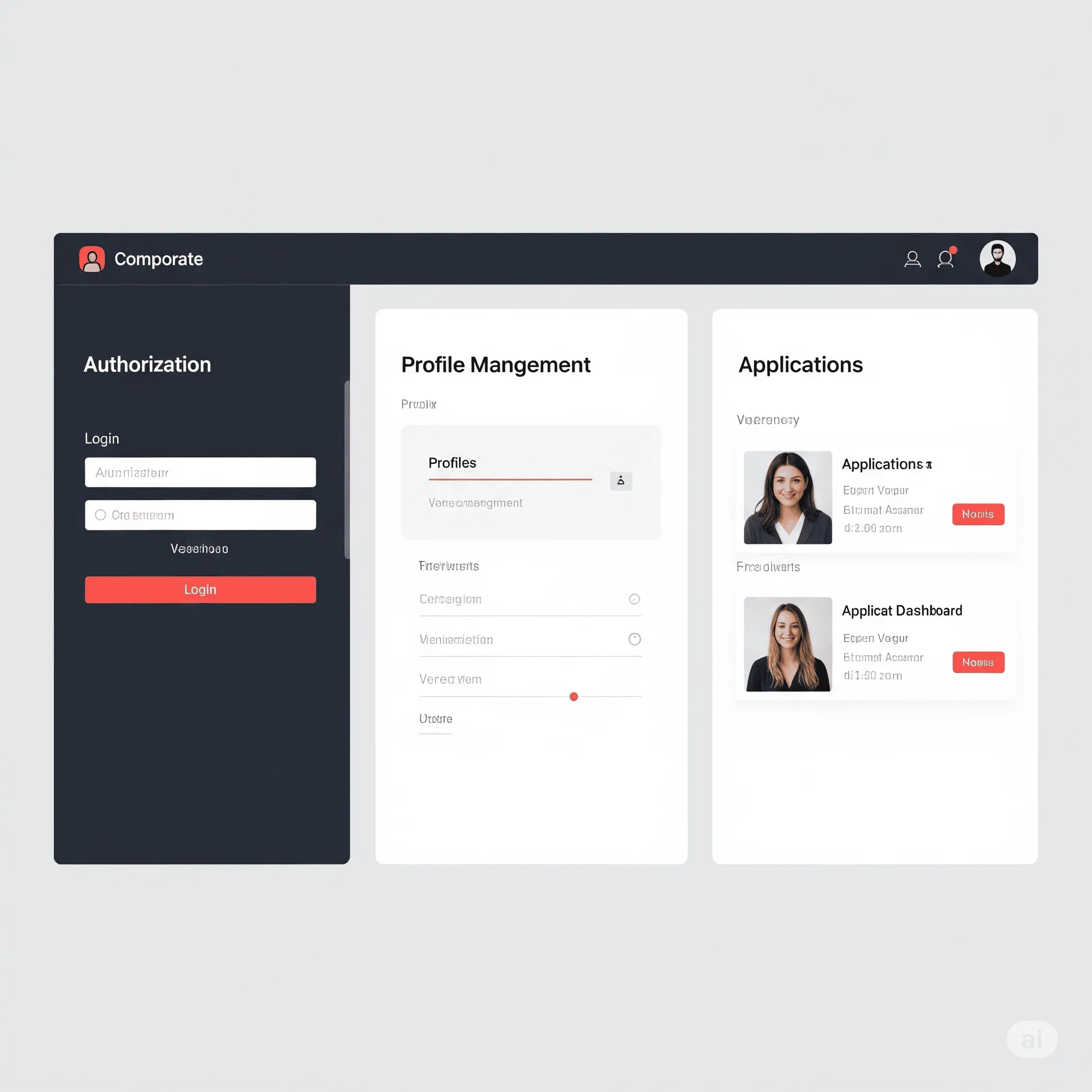 desktop preview of secure user login form with modern UI and responsive design