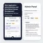 mobile preview of admin panel with editable modal for assigning and editing user roles