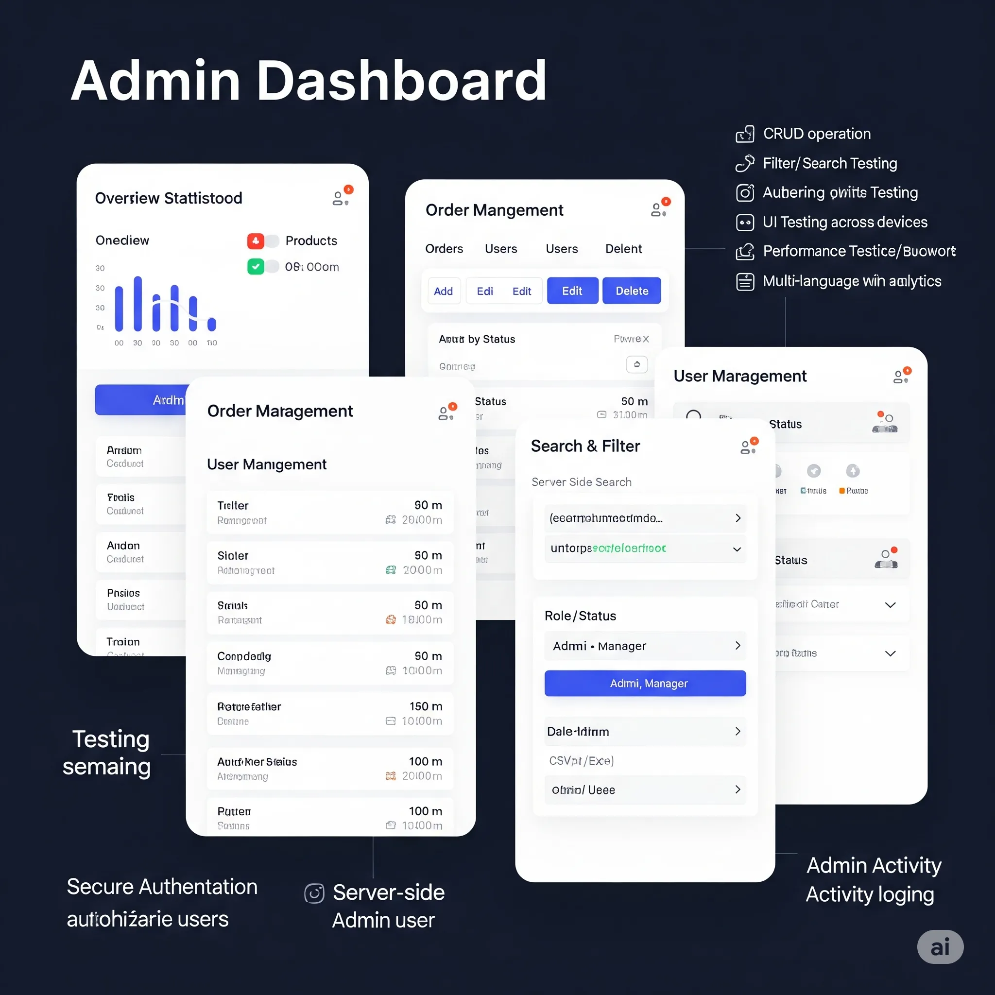 mobile view of user management screen showing role selection and access controls
