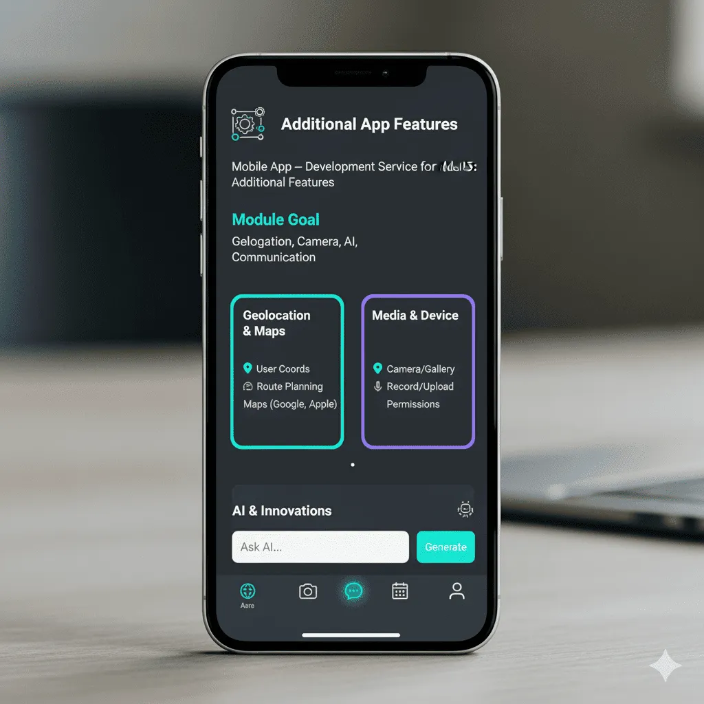 mobile preview of interactive calendar with event booking and reminders