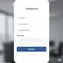 mobile view of responsive contact form with optimized field spacing and easy input controls