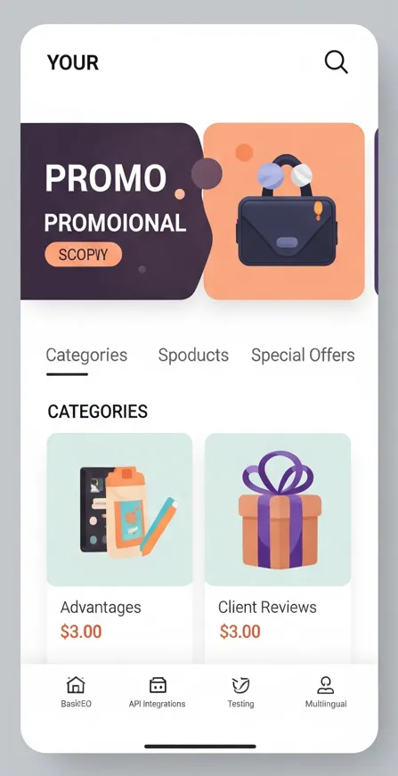 mobile version of homepage showing client testimonials and benefits list