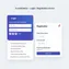 mobile-friendly login form with large input fields and tap-friendly login button