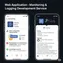 mobile preview of a real-time log alert notification for performance or error events