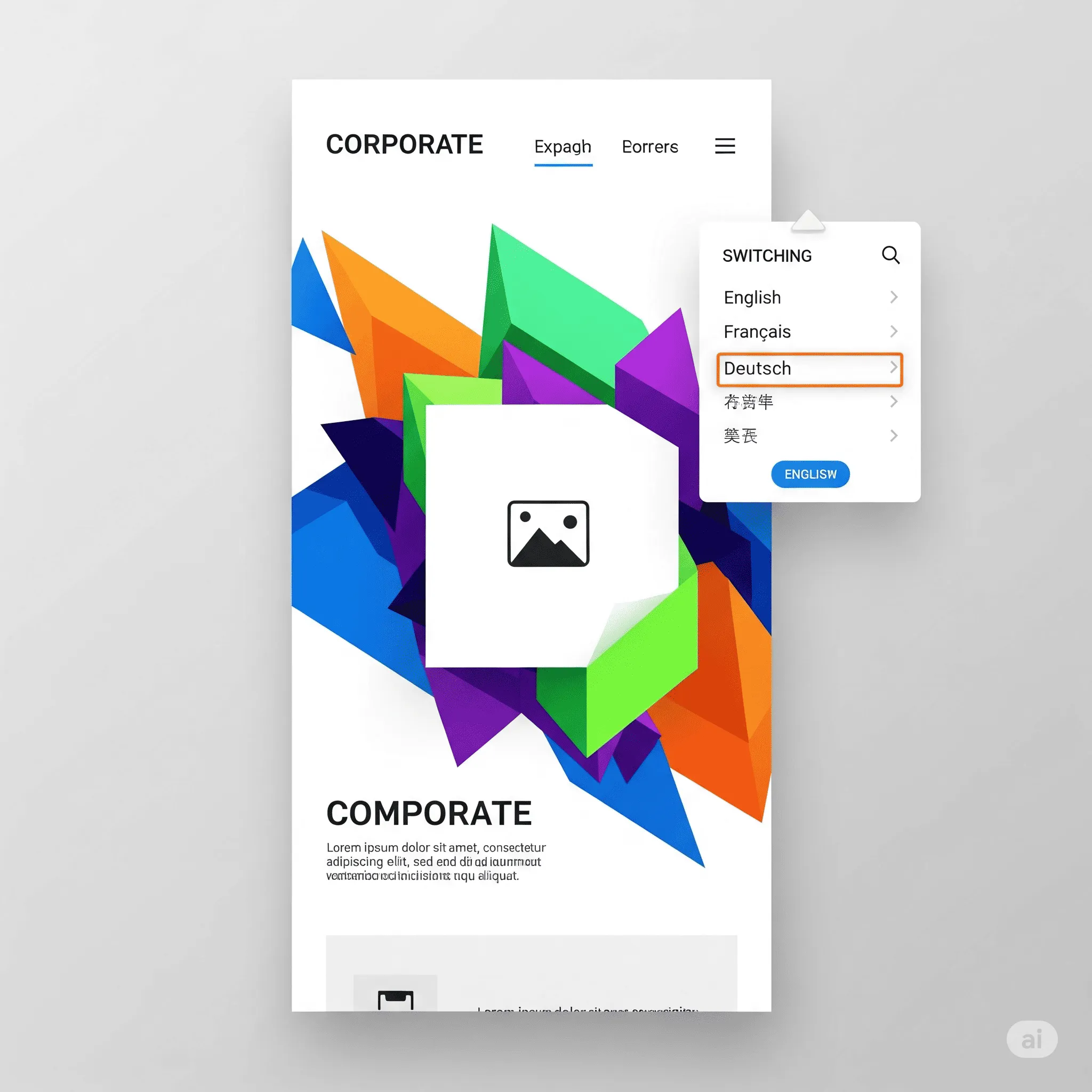 mobile preview of dynamically translated content and responsive interface across languages