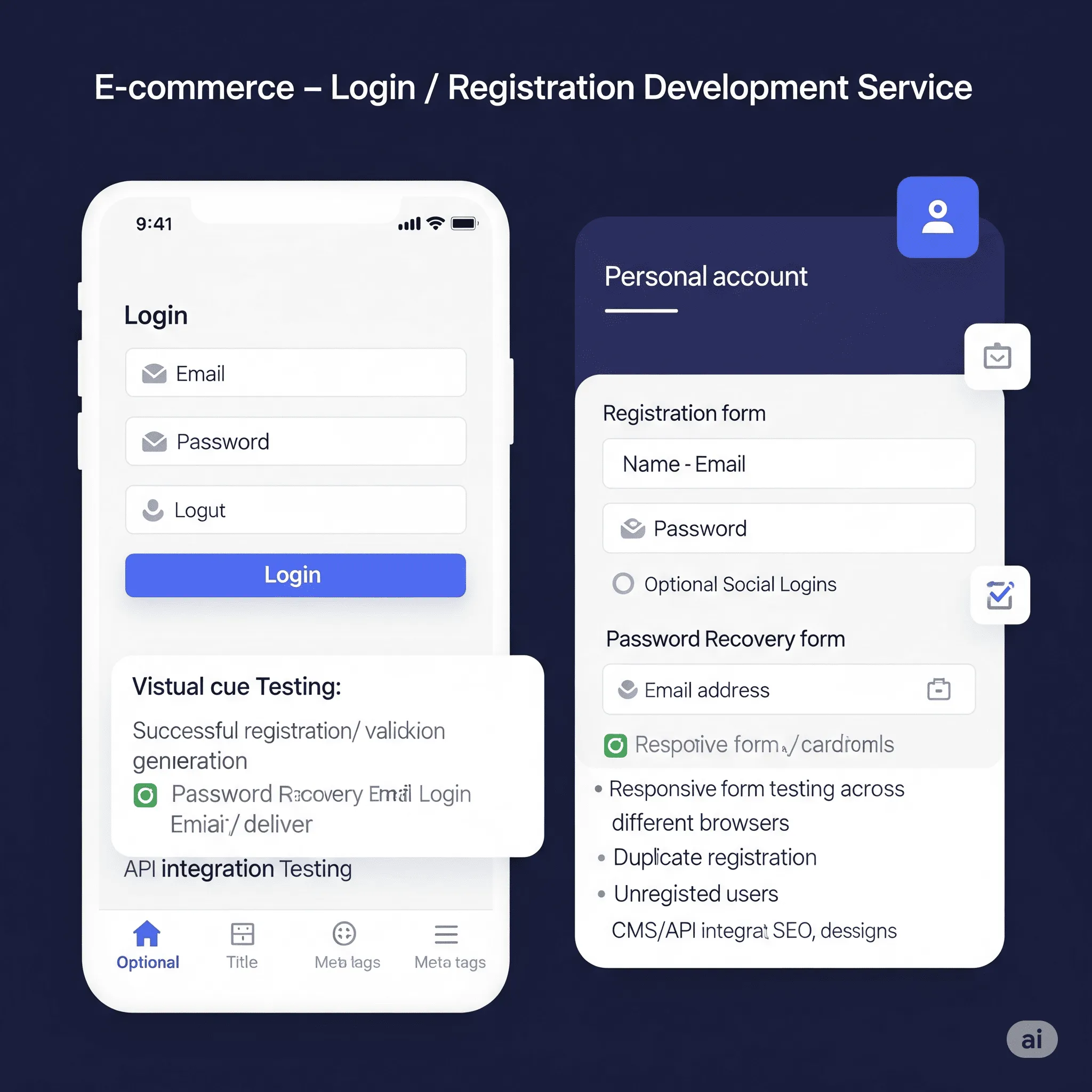 mobile screen showing confirmation popup after password recovery request