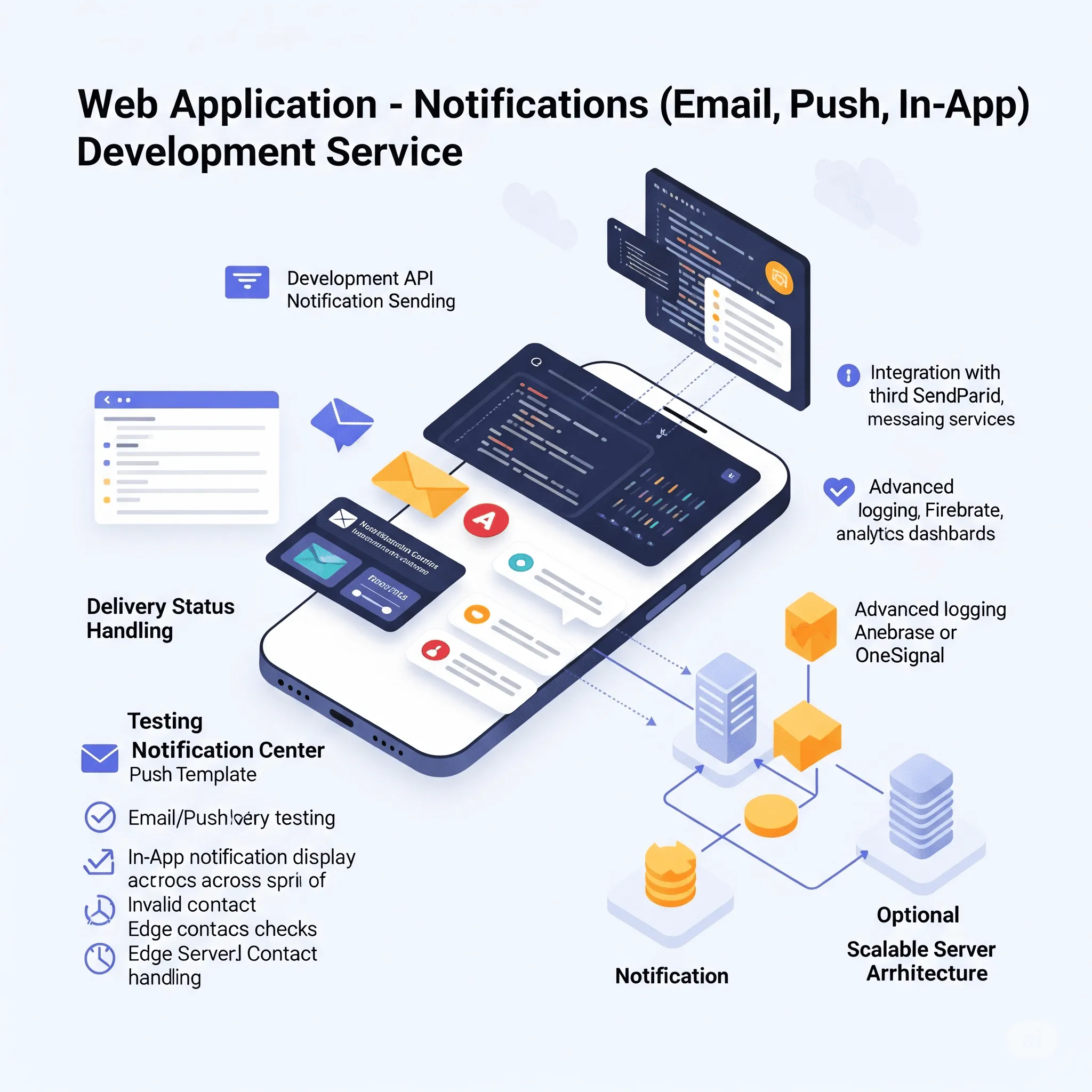 mobile screen preview with push notification banner appearing on device lock screen