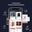 mobile preview of AI-generated product carousel with swipeable navigation and product thumbnails