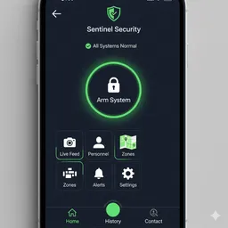 mobile screen showing secure user registration form with encrypted email and password fields