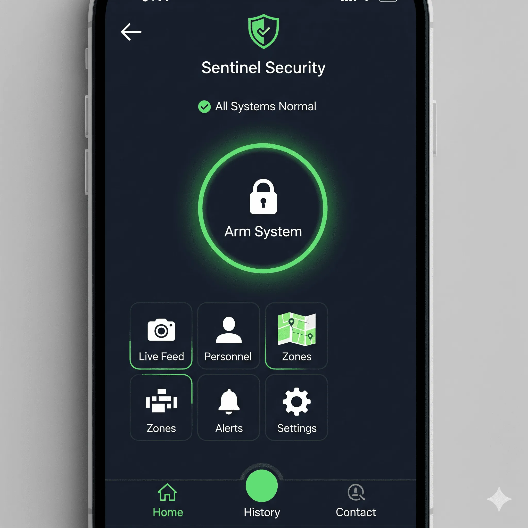 mobile screen showing secure user registration form with encrypted email and password fields